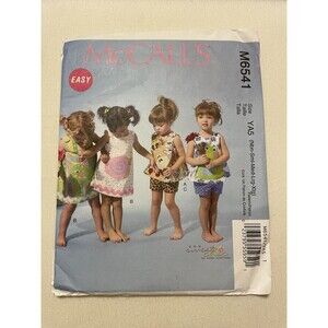 McCall's M6541 Infants Dress Top Shorts Animal Appliques NB XL Susan Cousineau